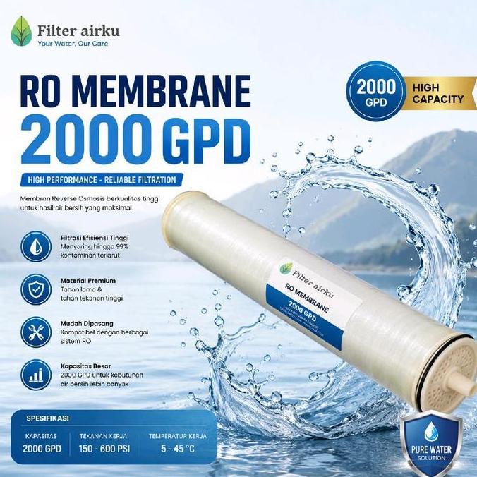TERMURAH - Membran RO 2000 GPD - Membran RO 4040