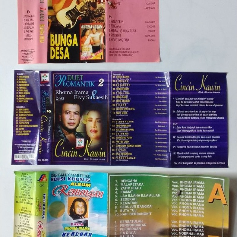 kaset pita rhoma irama dan rita sugiarto