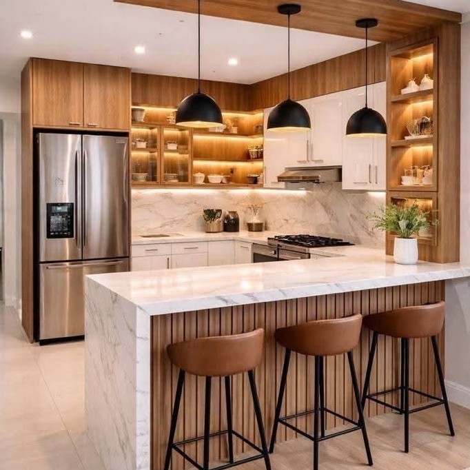 KITCHEN SET MINIMALIT DAN MINI BAR CUSTOM