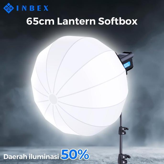 Action- Inbex Collapsible Lantern Softbox Paket Studio Lhtstand Lampu