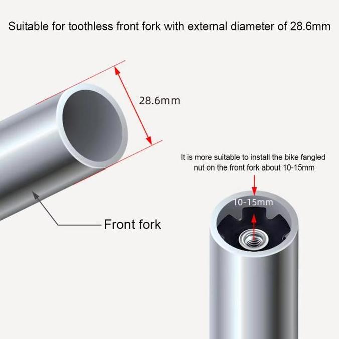 Promo Star Nut Headset Sepeda 28.6mm Jangkar Fork Oversize OS MTB / Lipat Diskon