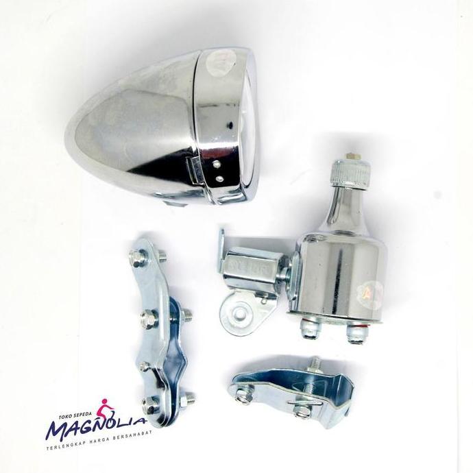 Promo Lampu Dinamo Sepeda Ontel Kebo Mini Lampu Sepeda Jadul Kuno Besar Terang Komponen Sepeda Onthe