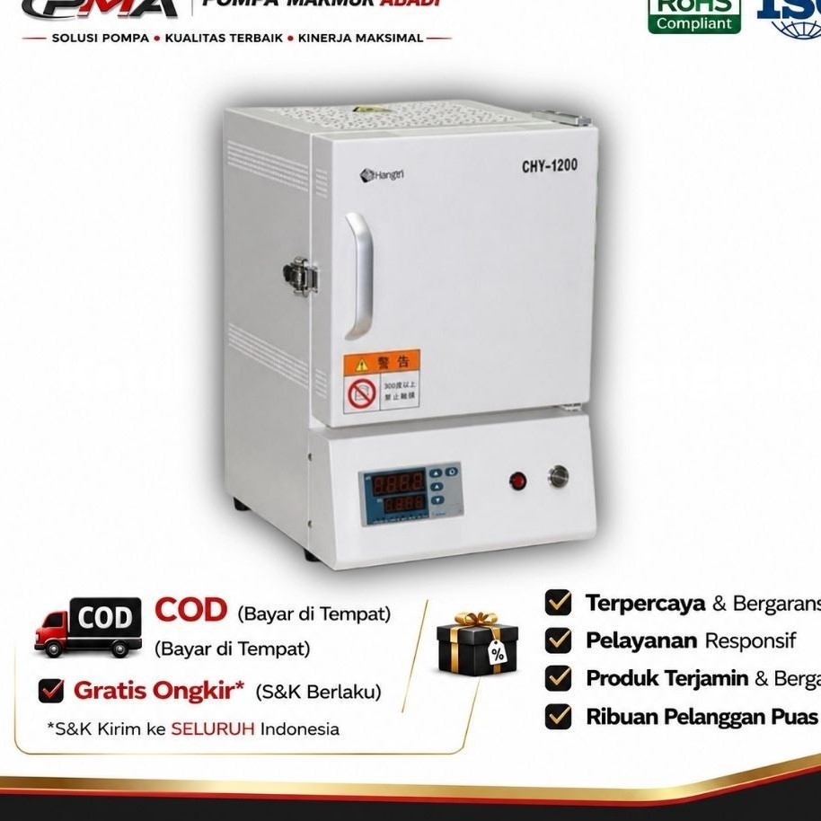 Mini Muffle Furnace Lab Laboratorium 1L