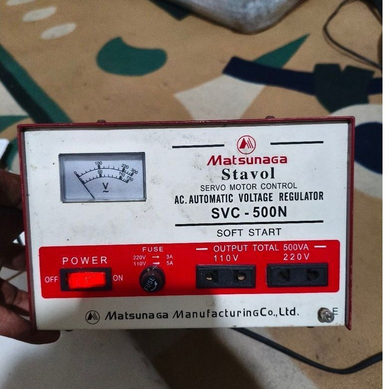 stavolt stabilizer matsunaga svc - 500n second bekas masih bagus