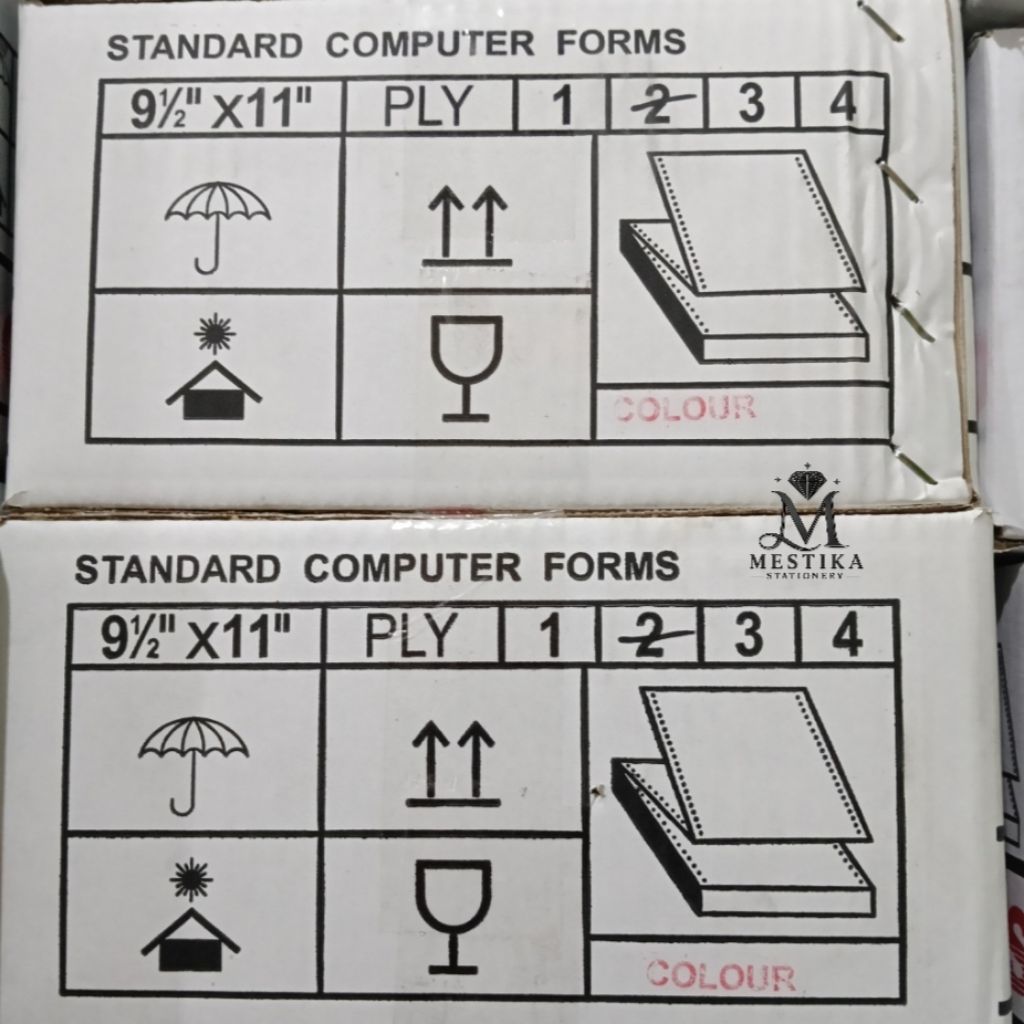 [500 SET] KERTAS NCR COMPUTER FORMS KECIL 2 PLY WARNA