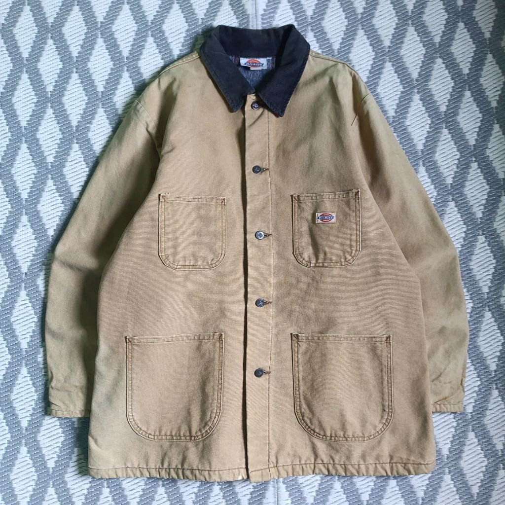 Vintage 90s Dickies Chore Jacket Blanket Inner Duck Canvas
