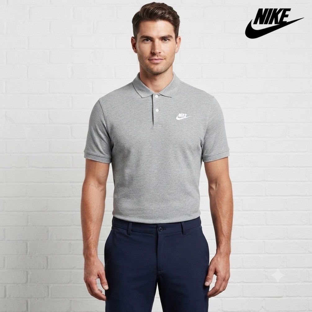 Kaos Polo NIKE GOLF DRI FIT UV Grey  Xl 82x60 Original Second Preloved