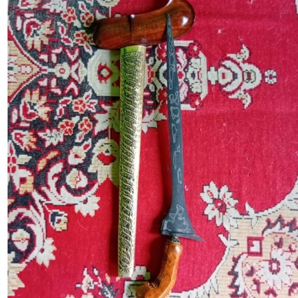 keris Brojol Pamor Sembur  Mas Tiban , Sepuh Majapahit , Deder  Tejo Kinurung