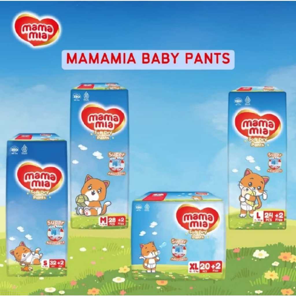 MAMAMIA SOFT DRY PANTS popok bayi celana pants baby diapers