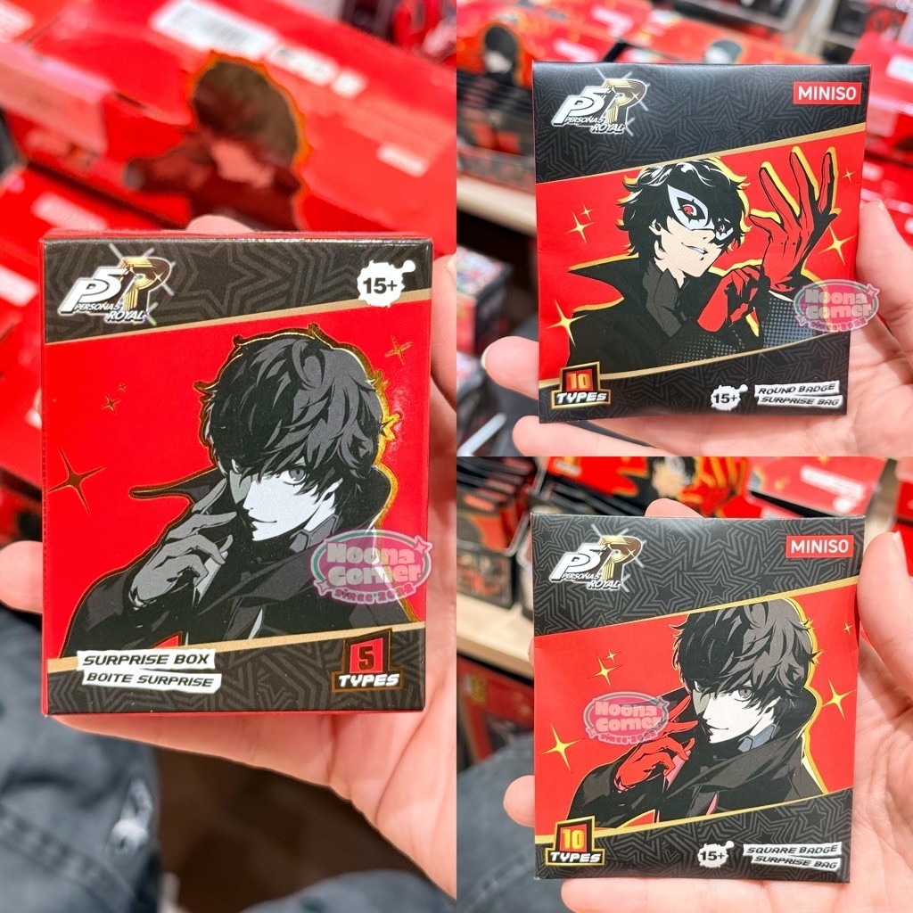 Miniso x Persona ‼️ Blind Box Metal Badge / Bros Pin Tinplate Persona 5 Royal P5R Character Official