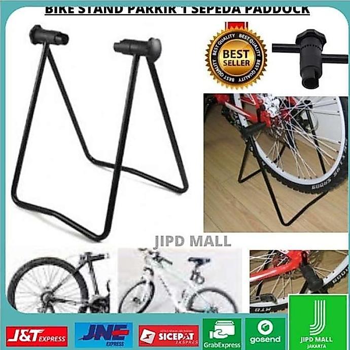 Bike Stand Parkir 1 Sepeda Paddock Statis Rack Floor Display Universal