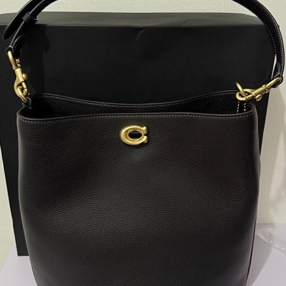 New Coach Willow Soft Bucket Bag Black Size 28 | Original Coach Butik
