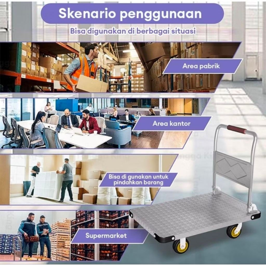 Trolley Serbaguna/Trolly lipat / Hand truck angkut Barang / Trolly barang