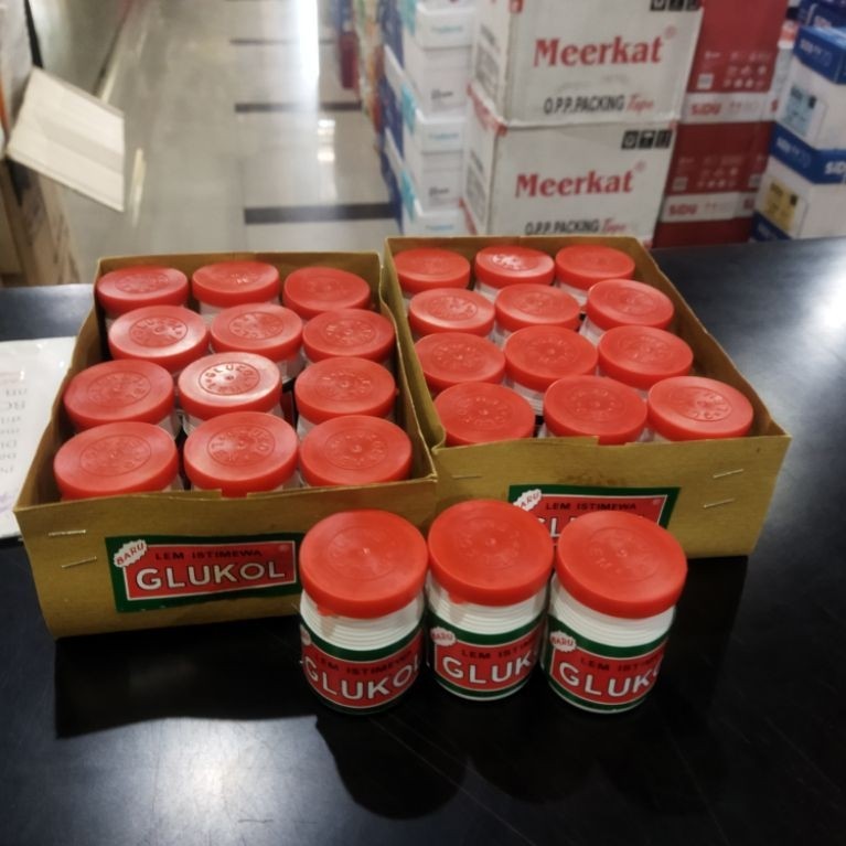 Lem Glue Kertas Serbaguna Colek Glukol Tanggung Sedang