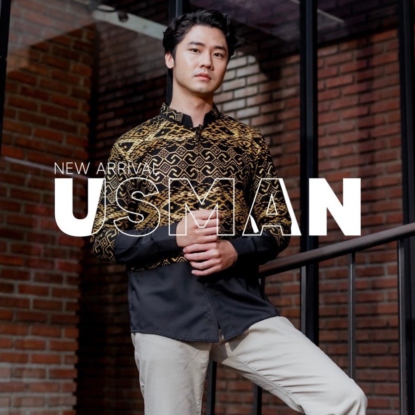 Kemeja Batik Pria NUC.ID-REJECT Usman Hitam
