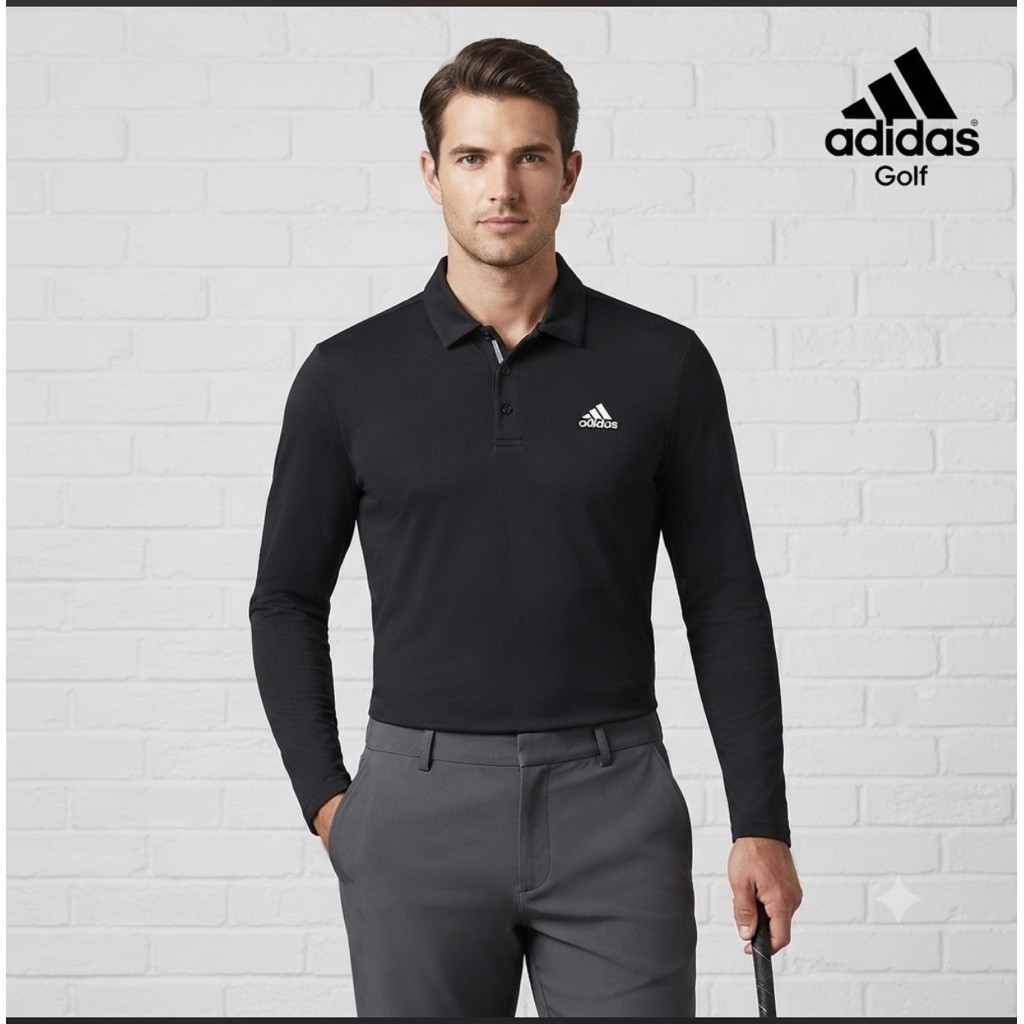 Kaos Polo Dry Pria ADIDAS GILF 110  Branded Second Preloved
