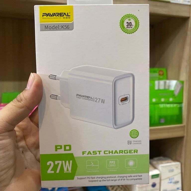 BATOK CHARGER PAVAREAL K56 USB C PD 27W