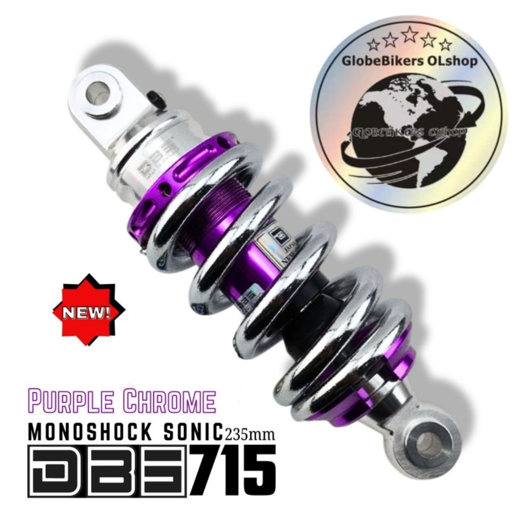MONO SHOCK DBS SONIC SUPRA GTR 150 UK-235MM SHOCKBREAKER MONO BELAKANG SKOK HARGA GROSIR TERMURAH