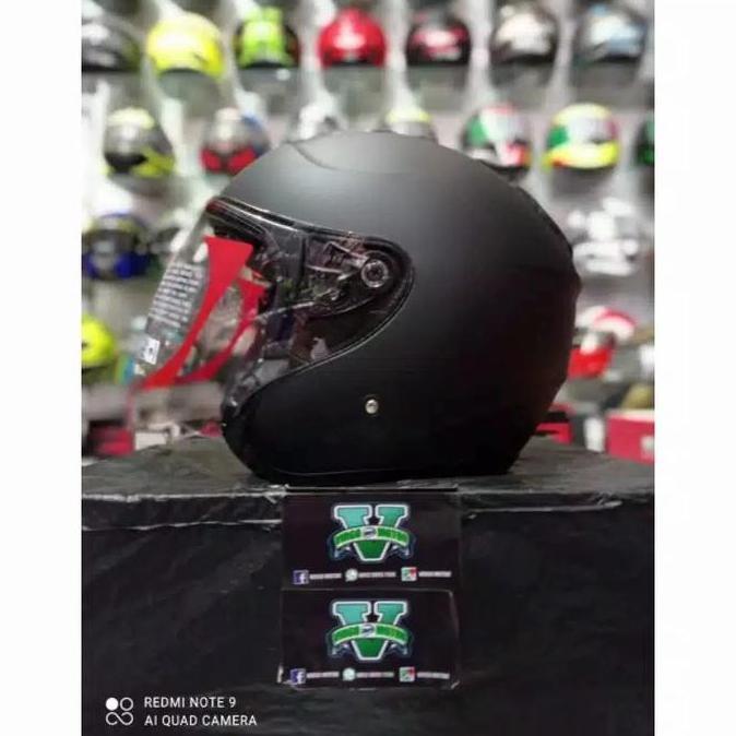 HELM KYT KYOTO SOLID BLACK DOFF Helmet Motorcycle