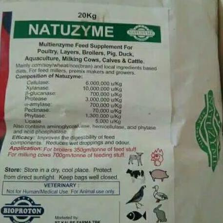 Multi Enzyme untuk ternak Ayam,Bebek,Puyuh,Babi,Udang,Sapi,dll Repack 1kg