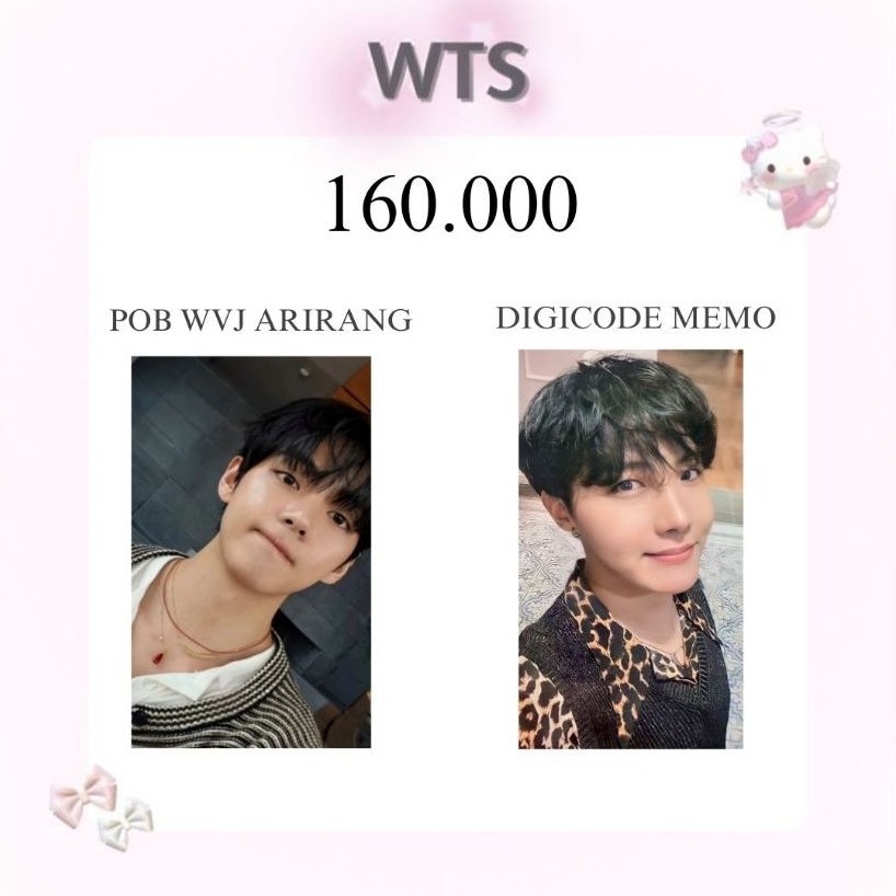 photocard taehyung pob japan arirang jhope memories