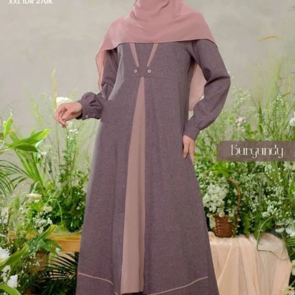 Gamis Nibras NB B120 burgundy