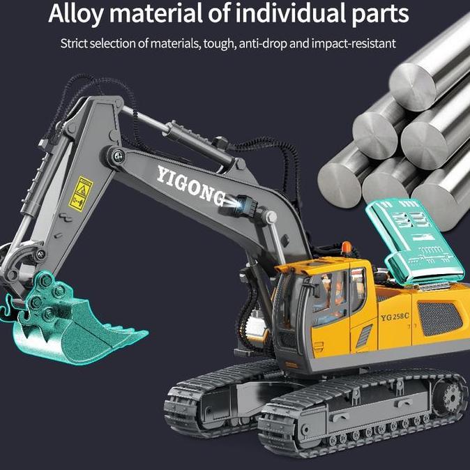 Com- Excavator Remot Control Beko Mainan Anak Mainan Excavator Remote Control Yong