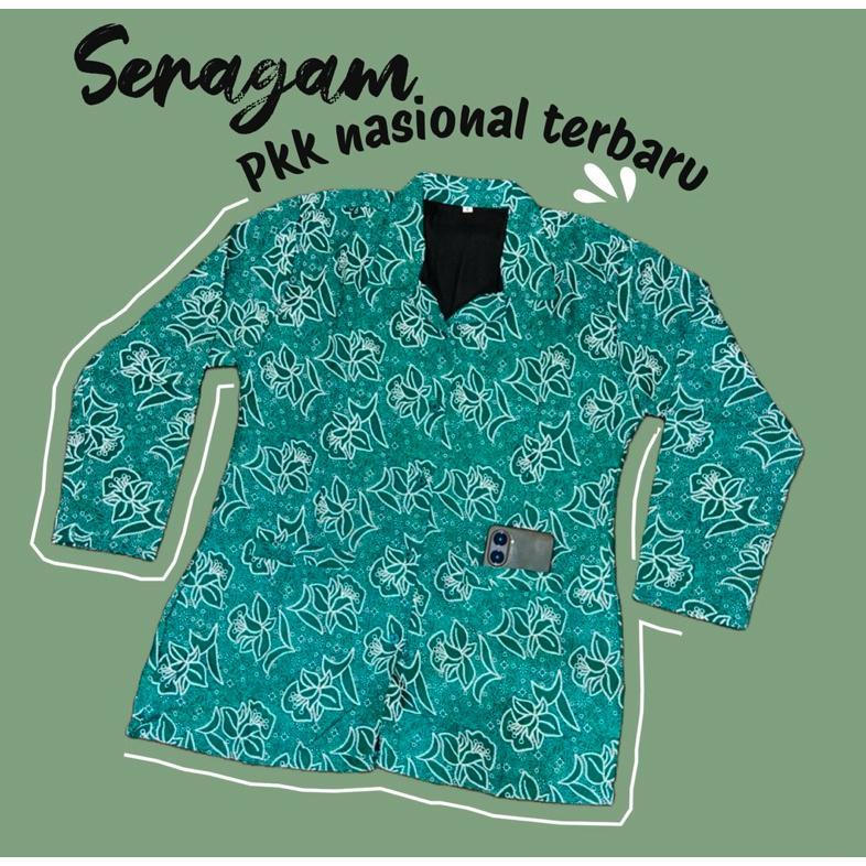 PREMIUM SERAGAM BATIK PKK TERBARU /  BAJU PKK TERBARU / BATIK PKK TERBARU / SERAGAM PKK HIJAU TOSCA