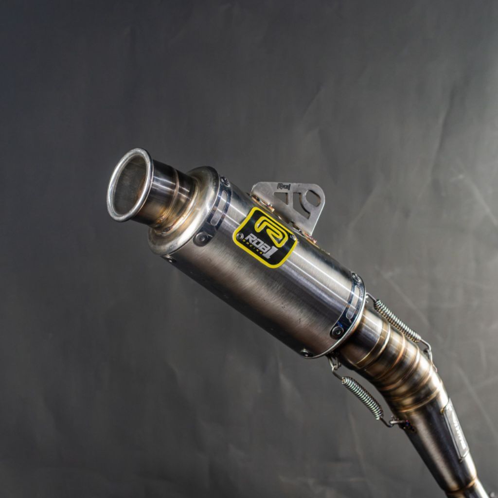 Knalpot Rob1 Original Beat Tipe TGA 130cc  Stainless Steel Original