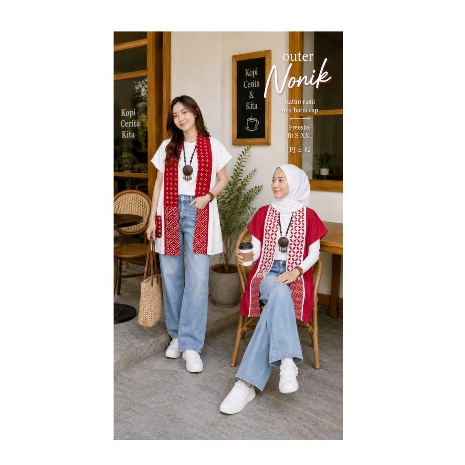 Merah Putih Outer Nonik Batik