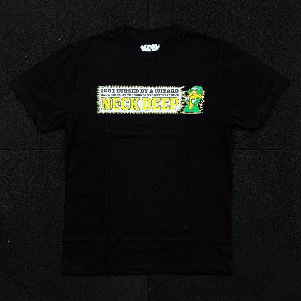 Tshirt Band Pria Wanita Neck Deep - Wizard Original Official