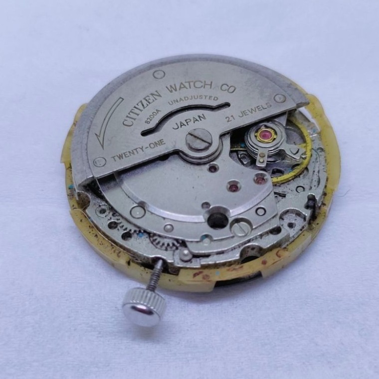 Mesin jam tangan antik Citizen automatic movement calibre 8200A 21jewels made in japan vintage part 