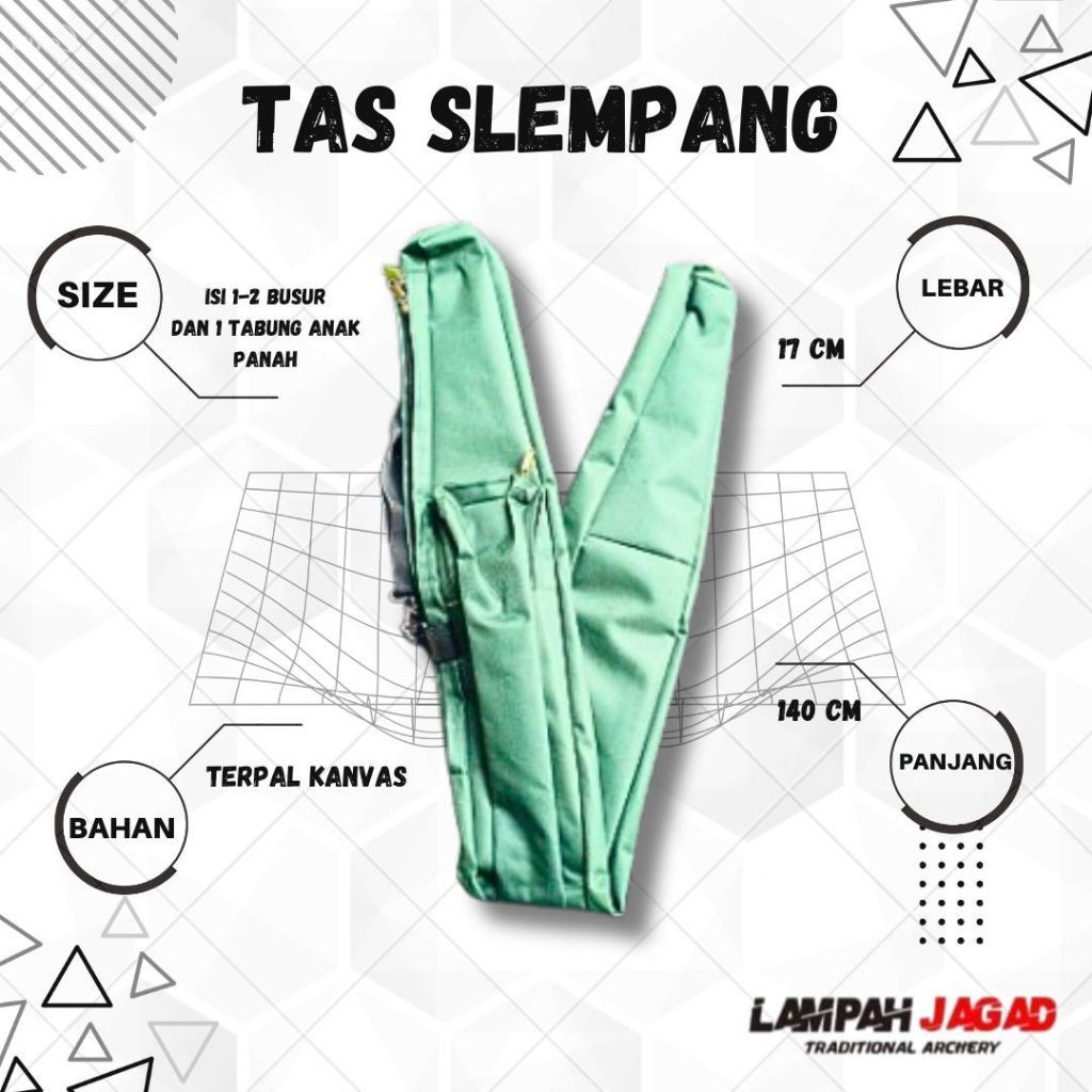 tas slempang busur size kecil,tas panahan,tas busur