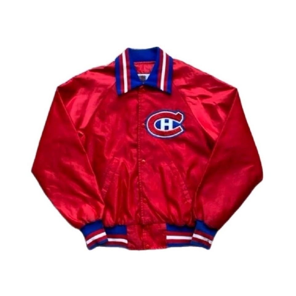 Vitage Montreal Canadiens Satin Hockey Jacket