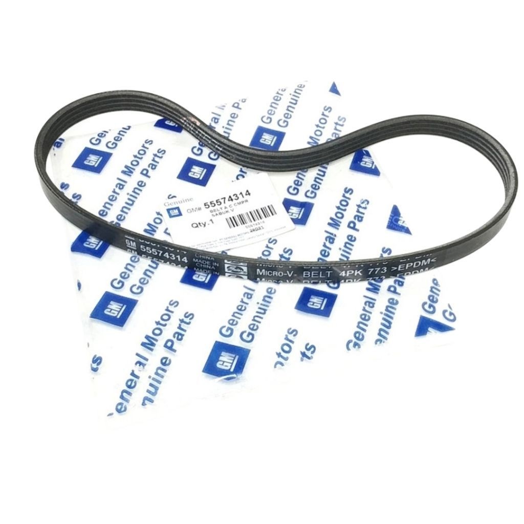 Fan Drive Belt Chevrolet Spin 1.3 Diesel 4PK 773 4PK773 Pendek Ori GM 55574314