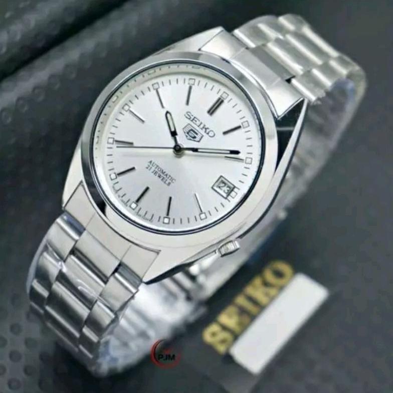 jam tangan pria seiko otomatis jam tangan seiko 5 matic/otomatis rantai stainless
