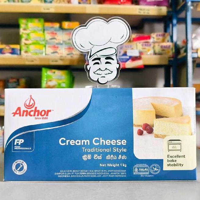 Anchor Cream Cheese 1Kg Keju Cream Cheese Anchor 1Kg
