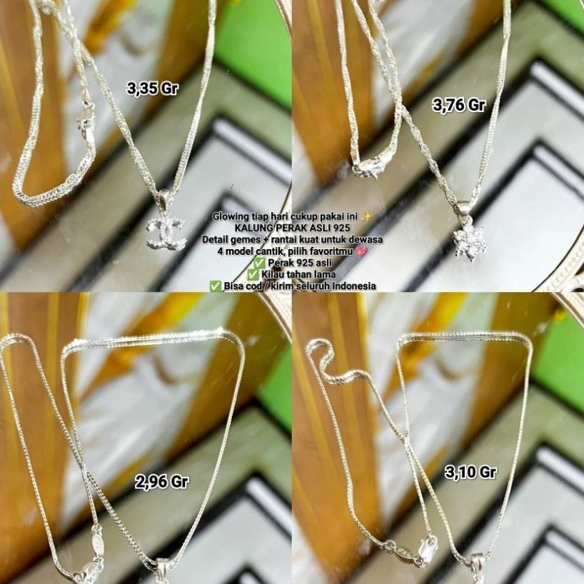 kalung perak 925 model baru