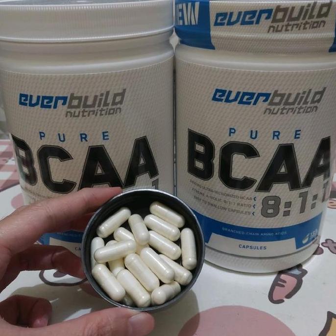 New- Everbuild Nutrition Pure Bcaa Rasio 8 1 1 Bcaa Kapsul