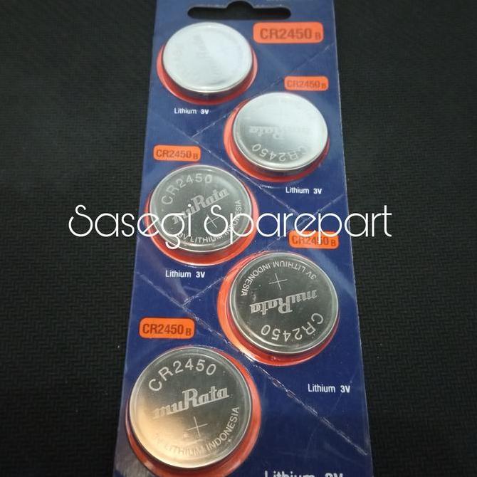 Myhome- Batre Baterai Batrai Battery Murata Cr2450 Murata 2450