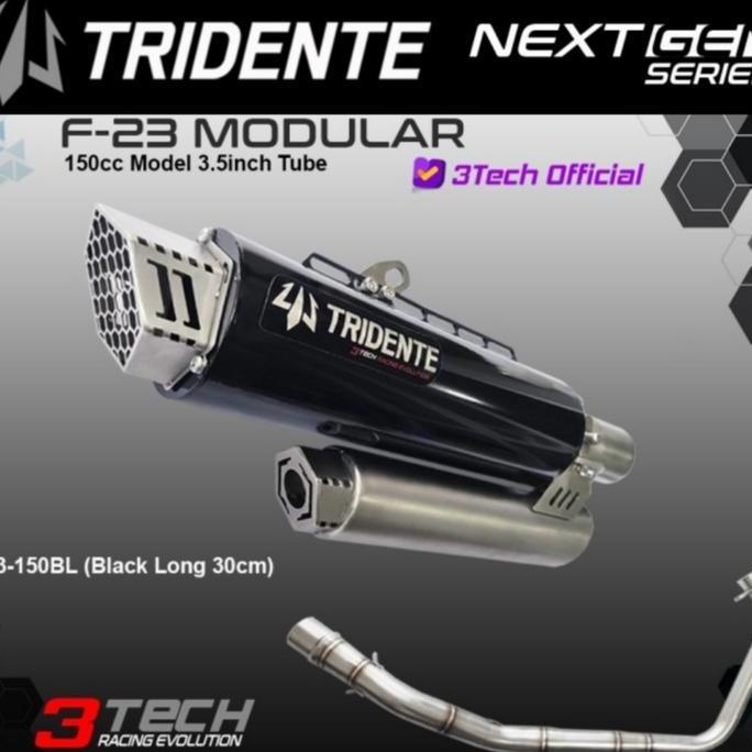 * KNALPOT RACING 3 SUARA 3TECH NEXTGEN TRIDENTE F23 FULLSET ORIGINAL ''