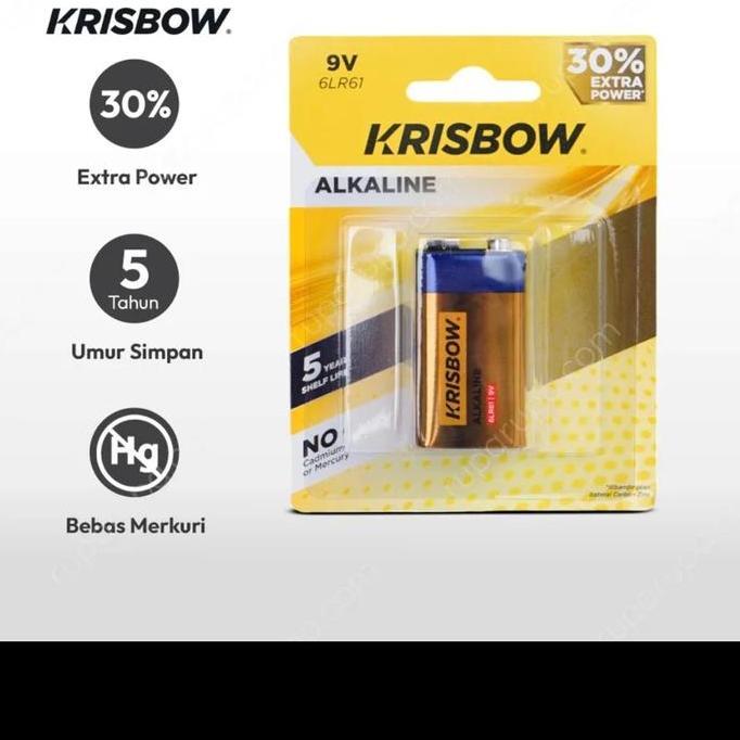 Myhome- Krisbow Baterai Alkaline 9V