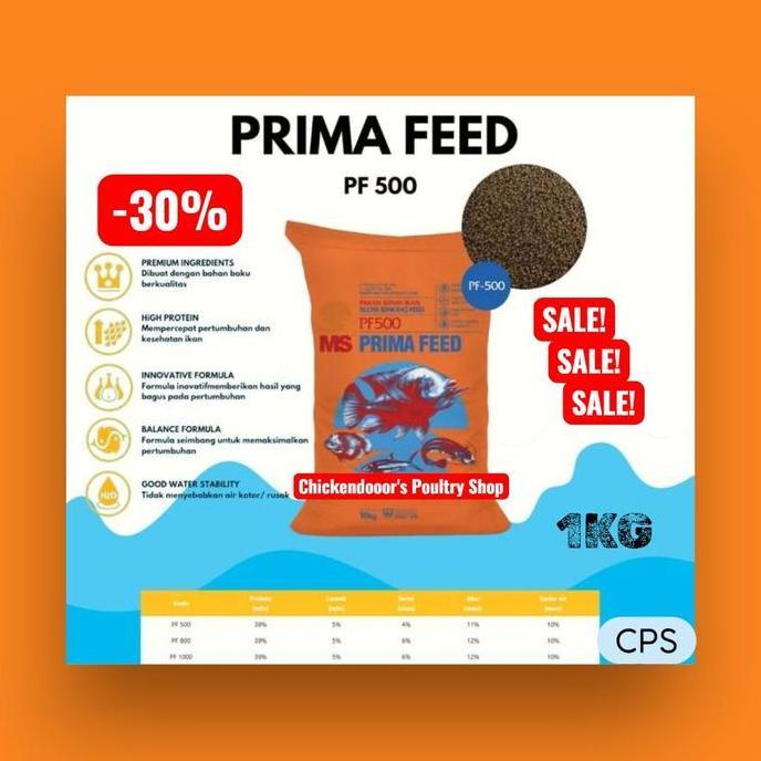 Sasana- Pf 500 1 Kg Pelet Ikan Benih Patin Gurame Chana Gabus Burayak Patin Lele Gurame Nila 1Kg Bis