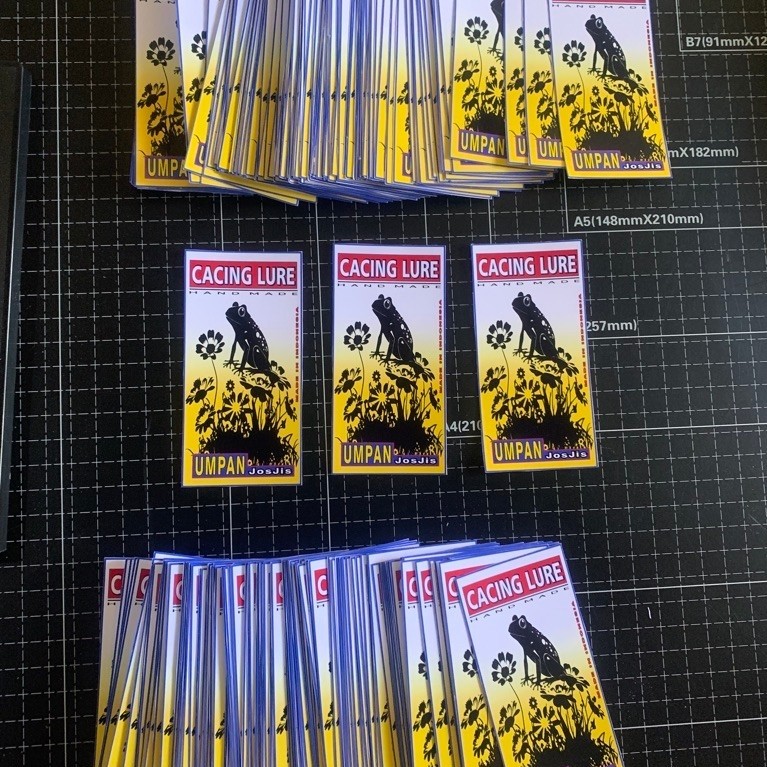 CETAK KERTAS LABEL / HEADER KEMASAN CUSTOM 230 GSM GLOSY