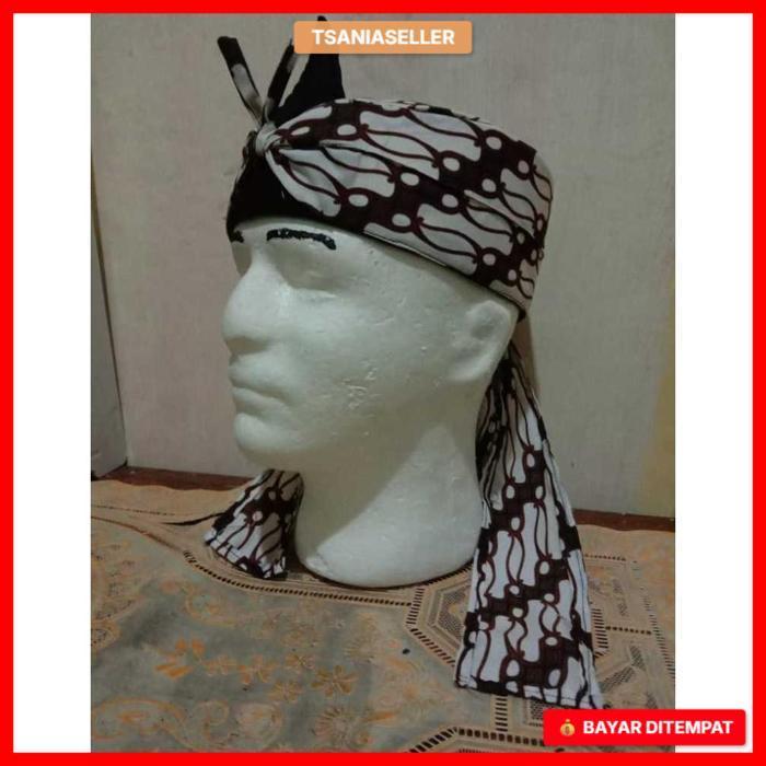 Iket Kepala Sunda Motif Lereng - Blangkon Sunda Dan Jawa Motif Lereng - Termurah Udeng Lereng Barong
