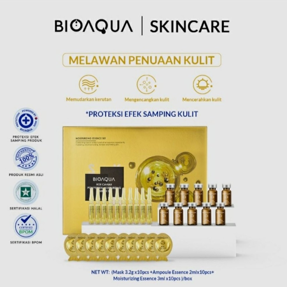 Bioaqua Roe Caviar Polypeptide Moisturizing Essence Set