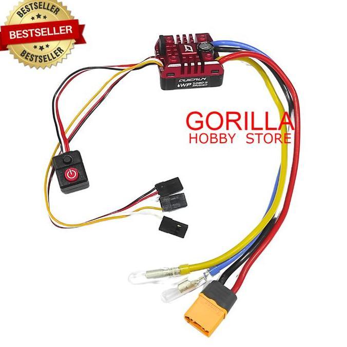 HOBBYWING QUICRUN WP 1080 G2 ESC BRUSHED 80A RC CRAWLER 1:10 1:8 GHS79