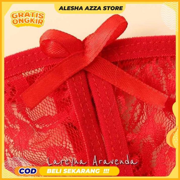 G STRING FIT M-XL MOTIF RENDA BUNGA CD019 TERLARIS