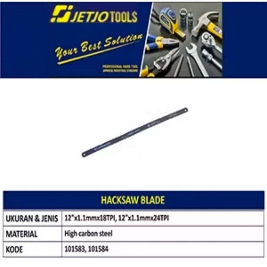 Mata Gergaji Besi 12 Inch 18 TPI / Hacksaw Blade Lakoni Pro/Jetjo tool