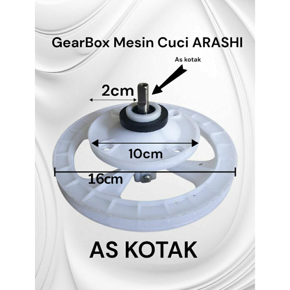 Gearbox Mesin Cuci ARASHI Mini Portable Kapasitas 4,5kg Gearbox mesin cuci Mini Multi Original